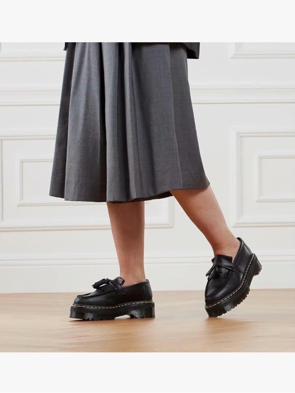 Dr. Martens Adrian Quad Chunky Tassel Platform Loafers